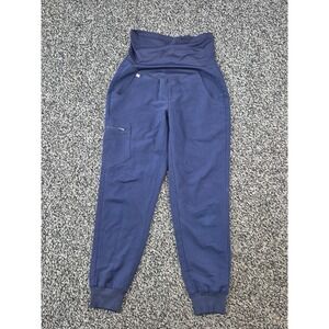 Figs Zamora Maternity Jogger Scrub Pants XS Petite Navy Blue W20SW2016P